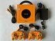 Nintendo Gamecube Orange Console Controllers Charger Dol-001 Very Good Condition