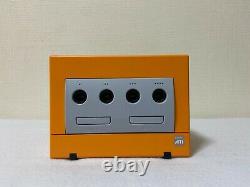 Nintendo Gamecube Orange console controllers charger DOL-001 very good condition