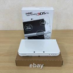 Nintendo Japan New 3DS LL Only Japanese. Pearl White Used Good Condition JP