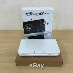 Nintendo Japan New 3DS LL XL Game console Pearl White Used Good Condition JP
