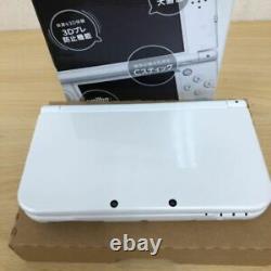Nintendo Japan New 3DS LL XL Only Japanese. Pearl White Used Good Condition JP