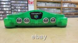 Nintendo N64 Jungle Green Console For Parts or Repair Good Cosmetic Condition