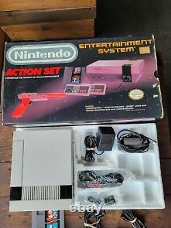 Nintendo NES Action Set, Complete In Box, Very Good Condition, Works Great