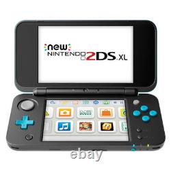 Nintendo New 2DS XL Black/Turquoise Handheld System Very Good Condition