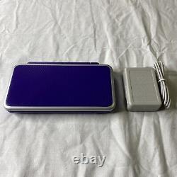 Nintendo New 2DS XL Console System Purple/Silver Good Condition With Charger Games