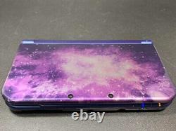 Nintendo New 3DS XL Galaxy Style Purple Console with Charger Good Condition