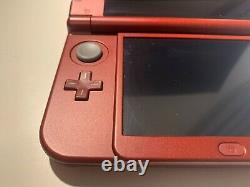 Nintendo New 3DS XL Red IPS Screen 8GB Tested Genuine Parts Very Good Condition