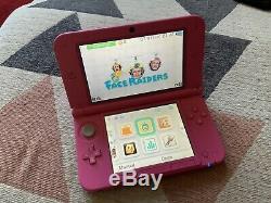 Nintendo Pink 3DS XL With Charger & 4GB SD Card VERY GOOD CONDITION. Free Game
