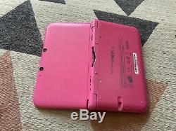 Nintendo Pink 3DS XL With Charger & 4GB SD Card VERY GOOD CONDITION. Free Game