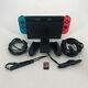 Nintendo Switch 32gb Black Very Good Condition With Joycons + Cables + Dock + Game