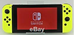 Nintendo Switch 32GB Gray Console Neon Yellow Joy-Cons Good Shape
