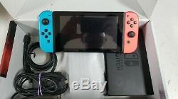 Nintendo Switch 32GB Gray Console (with Neon Joy-Cons) Used Good Condition