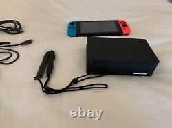 Nintendo Switch 32GB Neon Red Neon Blue Console Very good condition Minimal wear