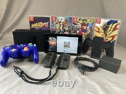Nintendo Switch Bundle -System, 4 Games, Controllers, Charger -Good Condition