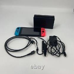 Nintendo Switch Console Neon Blue/Red Very Good Condition withBundle + Box