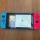 Nintendo Switch Console With Neon Blue And Pink Joy-cons Good Condition