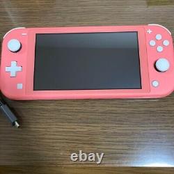 Nintendo Switch Lite 32 GB Handheld Game Console CORAL PINK Good Condition