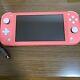 Nintendo Switch Lite 32 Gb Handheld Game Console Coral Pink Good Condition