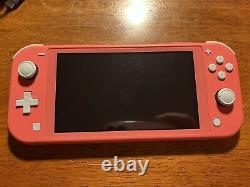 Nintendo Switch Lite Console 32 GB Pink Coral Used With Box (Good Condition)