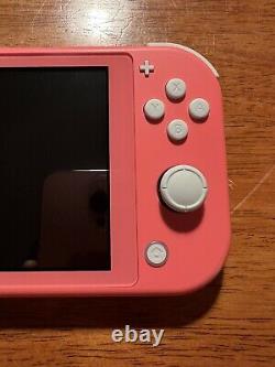 Nintendo Switch Lite Console 32 GB Pink Coral Used With Box (Good Condition)