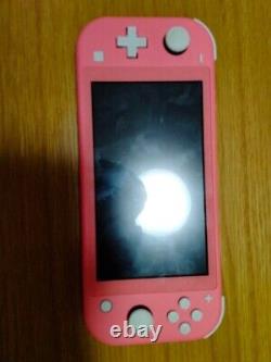 Nintendo Switch Lite Console Coral Only Used Good conditions Japan