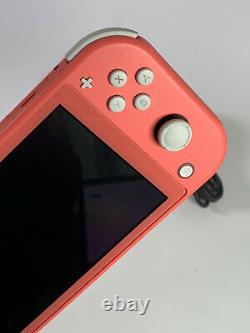 Nintendo Switch Lite Console Coral Pink Handheld System Good Condition Grade B