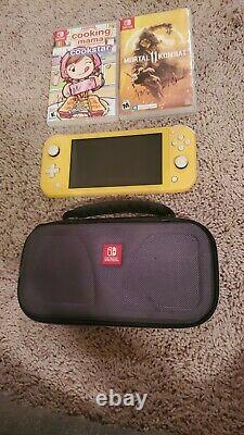 Nintendo Switch Lite Console Yellow (Good Condition& 2Games)