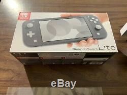 Nintendo Switch Lite (Gray) Very Good Condition Complete in Box + 128 GB SD