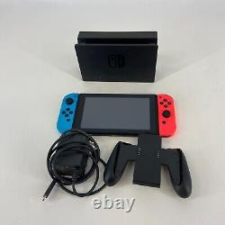 Nintendo Switch Neon Console Blue/Red Good Condition withBundle