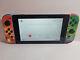 Nintendo Switch System Tablet And Red Blue Joycon Set Good Condition