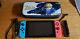 Nintendo Switch Unpatched Very Good Condition Hackable Neon Joy Cons With Case