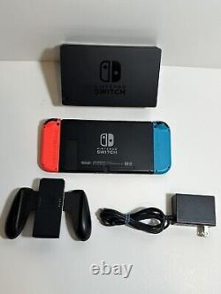 Nintendo Switch V2 32GB Blue/Red Handheld Console Very Good Condition