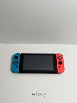 Nintendo Switch V2 32GB Blue/Red Handheld Console Very Good Condition