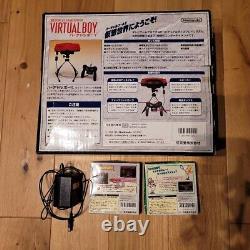 Nintendo Virtual Boy Console System soft set used japan very good condition f/s