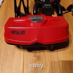 Nintendo Virtual Boy Console System soft set used japan very good condition f/s