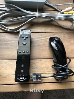 Nintendo Wii Console Black Good Condition And Factory Reset