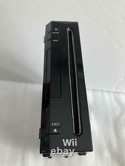 Nintendo Wii Console Black RVL001 -Japan Model-Tested System Good Condition