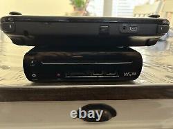 Nintendo Wii U 32GB Black Model WUP-101(02) Console BundleTested Good Condition