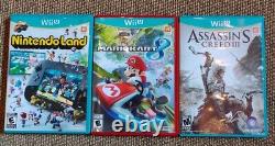 Nintendo Wii U 8GB Console with 3 Games & Pro Controller Very Good Condition