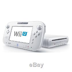 Nintendo Wii U Basic Set 8GB White Handheld System Very Good Condition