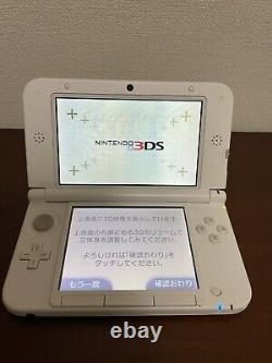 Nintendo3DSLL very good condition touch pen USBcable Used White Japanese version