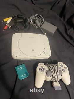 Official Sony PlayStation 1 PS1 Slim PSone Console BUNDLE Good Condition WORKS