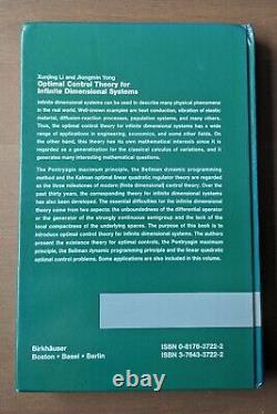 Optimal Control Theory for Infinite Dimensional Systems, Hardback Good Condition