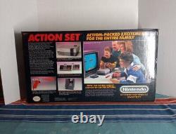 Original Nintendo NES Action Set System Console Good Condition CIB In Box NICE