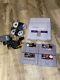Original Snes Console Bundle 4 Game + 2 Controller. Tested/good Condition