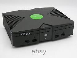 Original Xbox Console Only With Cables Tested Working Good Condition