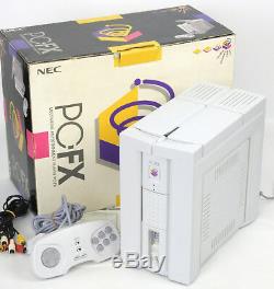 PC-FX Console System Boxed Ref/5800759YB GOOD Condition NEC Tested JAPAN Game