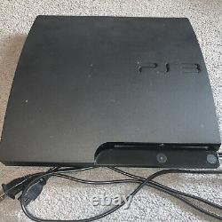 PS3 Slim 320GB Console and Power Cord CECH-3001B TESTED (Good condition)