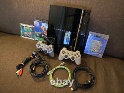 PS3 initial type CECHA00 320GB w / 2controller cables good condition used NTSC-J