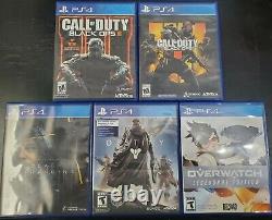 PS4 Bundle Sony PlayStation 4 500GB White Console with games Very Good Condition